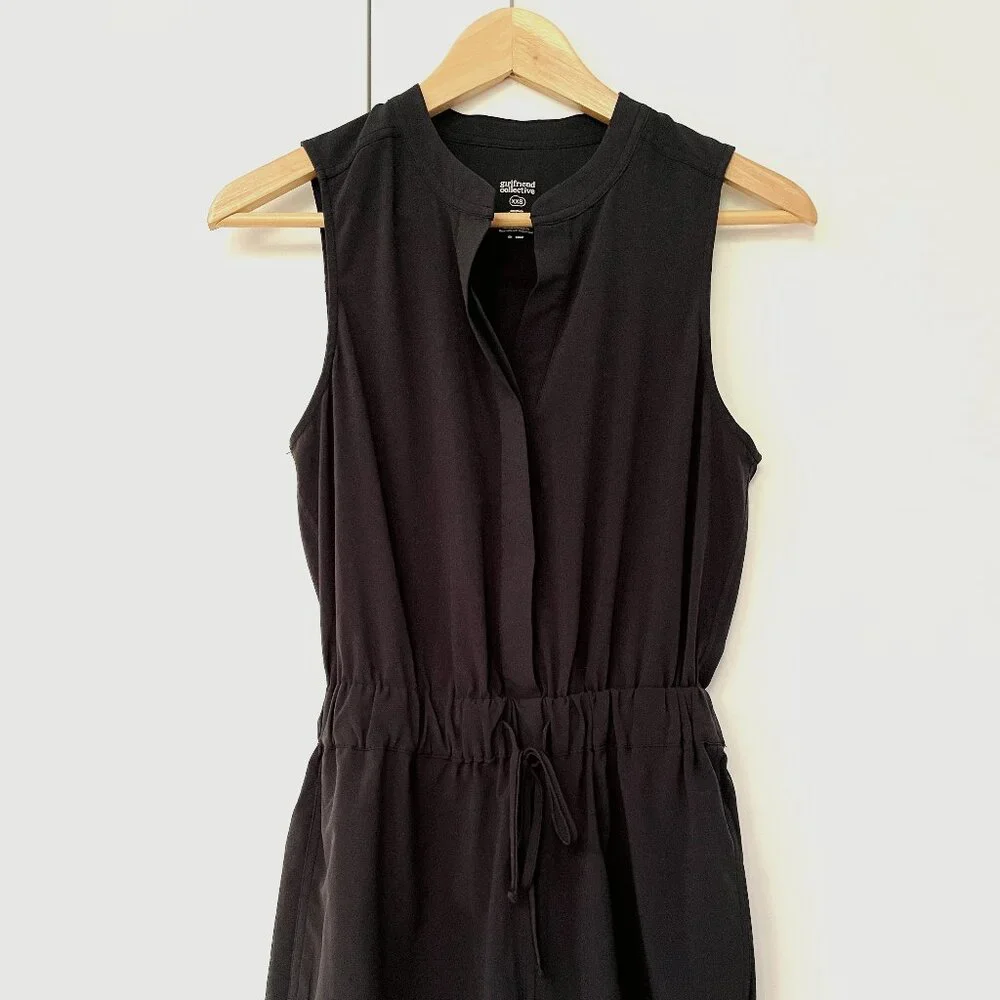 Girlfriend Collective Stretch Woven Sleeveless Romper XXS - Picture 1 of 5